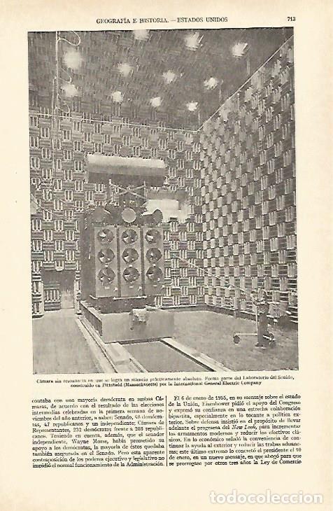 Otros art&iacute;culos de coleccionismo en papel: LAMINA ESPASA 26993: Laboratorio del Sonido en Massachusetts - Varios