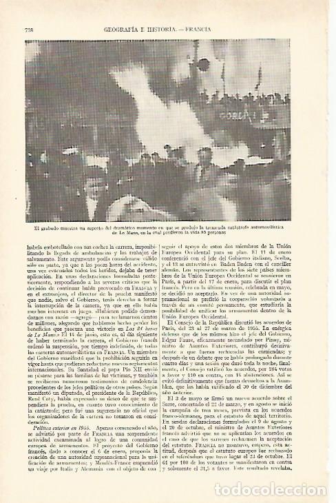 Otros art&iacute;culos de coleccionismo en papel: LAMINA ESPASA 27000: Accidente en Le Mans - Varios