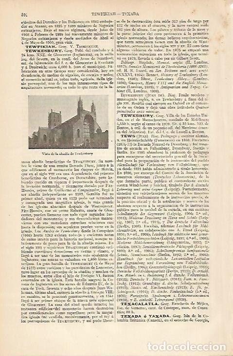 Otros art&iacute;culos de coleccionismo en papel: LAMINA ESPASA 8319: Abadia de Tewkesbury Inglaterra - Varios
