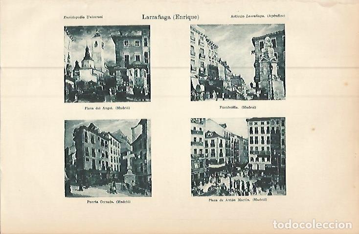 Otros art&iacute;culos de coleccionismo en papel: LAMINA ESPASA 9301: Obras de Enrique Larra&ntilde;aga - Varios