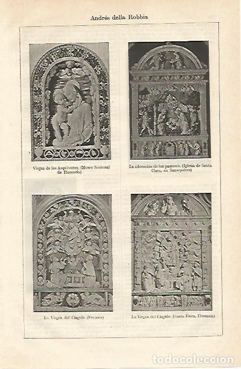 Otros art&iacute;culos de coleccionismo en papel: LAMINA ESPASA 13685: Relieves hechos por della Robbia - Varios