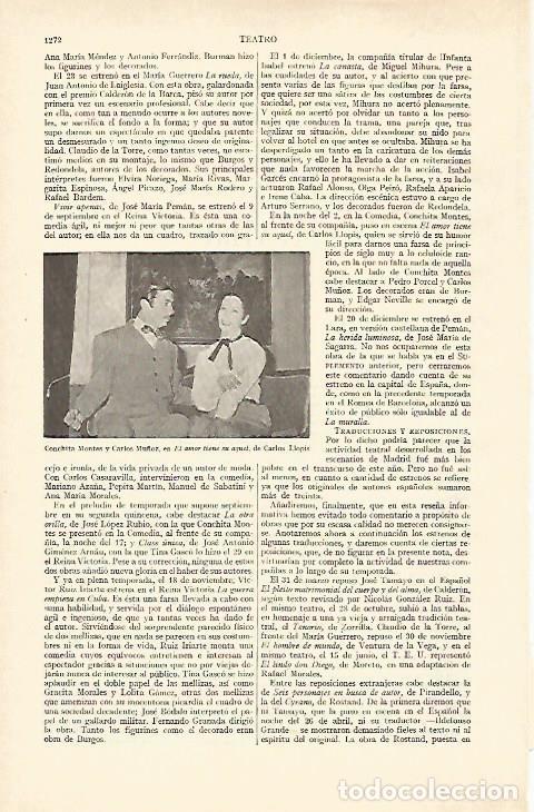 Otros art&iacute;culos de coleccionismo en papel: LAMINA ESPASA 27064: Escena de El amor tiene su aquel - Varios