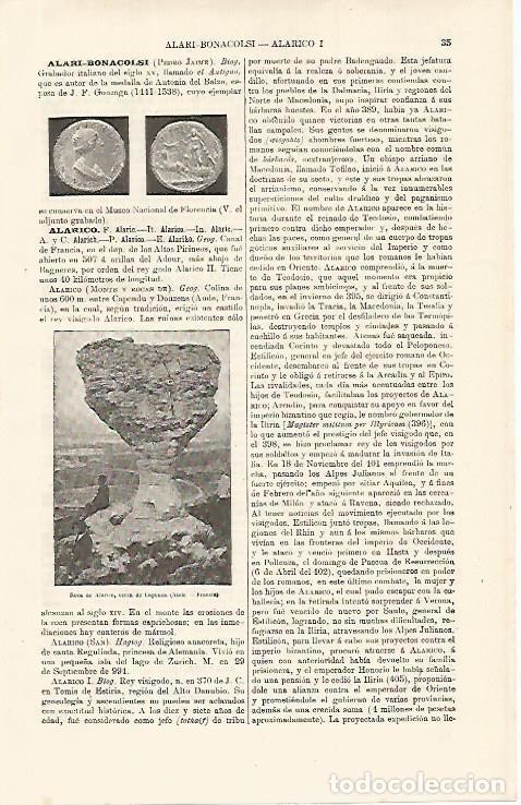 Otros art&iacute;culos de coleccionismo en papel: LAMINA ESPASA 9915: Roca de Alarico en Aude Francia - Varios