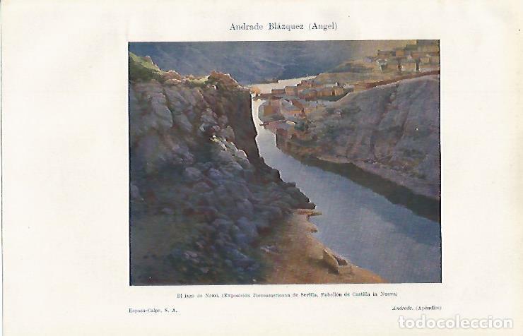 Otros art&iacute;culos de coleccionismo en papel: LAMINA ESPASA 19052: El lago de Nemi Angel Andrade - Varios