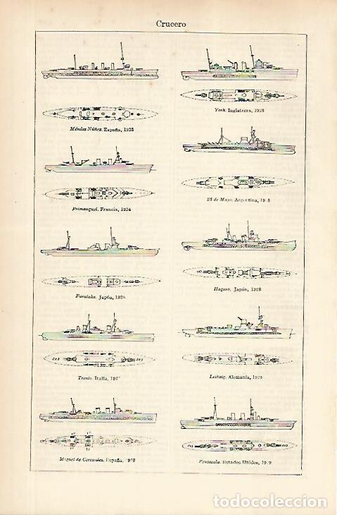 Otros art&iacute;culos de coleccionismo en papel: LAMINA ESPASA 25051: Crucero - Varios