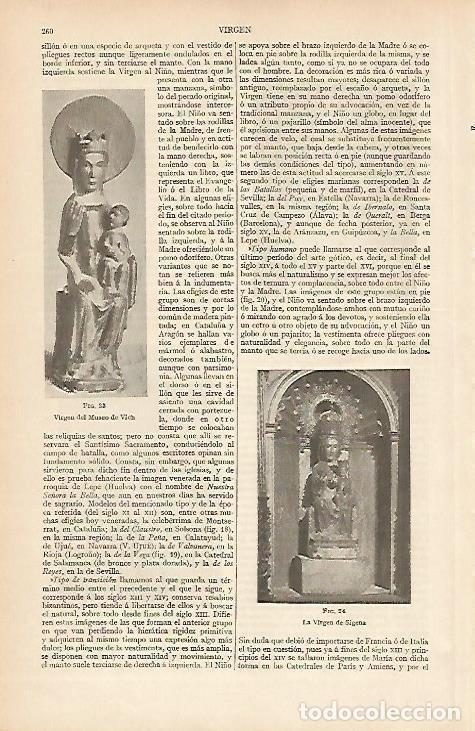 Otros art&iacute;culos de coleccionismo en papel: LAMINA ESPASA 4088: Virgen del Museo de Vic Barcelona - Varios Autores