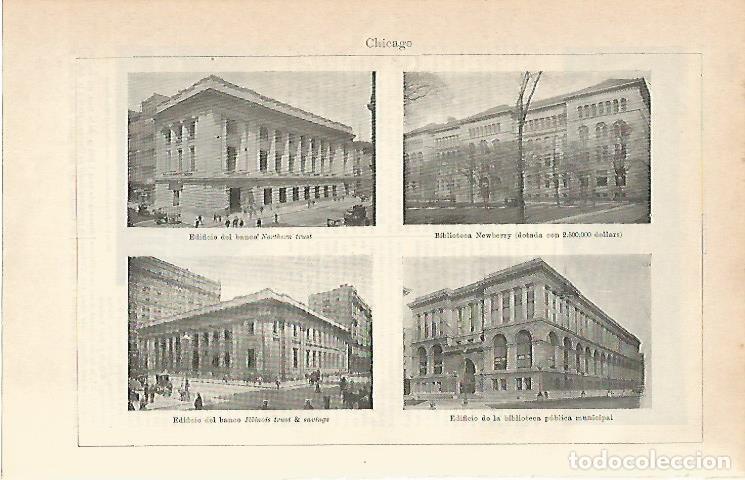 Otros art&iacute;culos de coleccionismo en papel: LAMINA ESPASA 1941: Imagenes de Chicago - Varios Autores