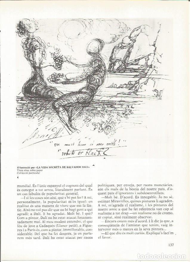 Otros art&iacute;culos de coleccionismo en papel: LAMINA 19321: Dibujo de tinta para La vida secreta de Salvador Dali - Varios