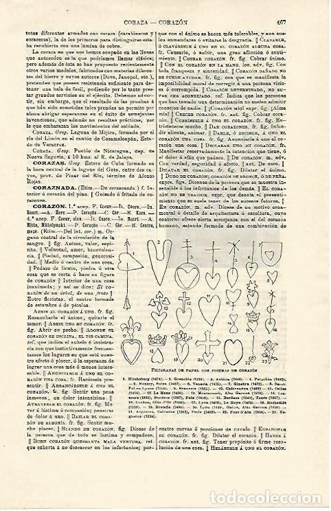 Otros art&iacute;culos de coleccionismo en papel: LAMINA ESPASA 14923: Filigranas de papel con figura de corazon - Varios