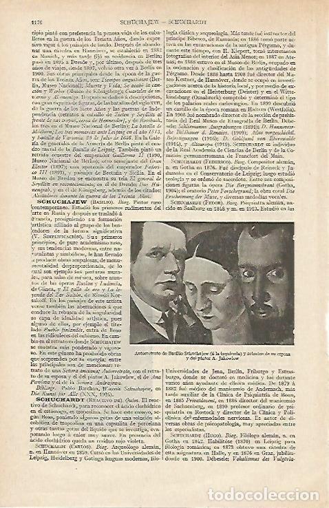 Otros art&iacute;culos de coleccionismo en papel: LAMINA ESPASA 12468: Autorretrato de B. Schuchajew - Varios