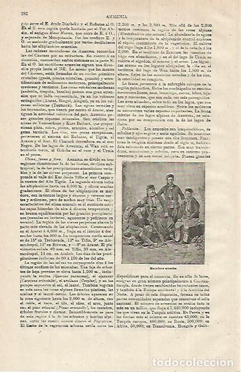 Otros art&iacute;culos de coleccionismo en papel: LAMINA ESPASA 12806: Monta&ntilde;eses de Armenia - Varios