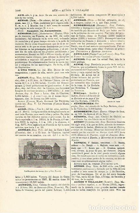 Otros art&iacute;culos de coleccionismo en papel: LAMINA ESPASA 12990: Castillo de Auneau Francia - Varios