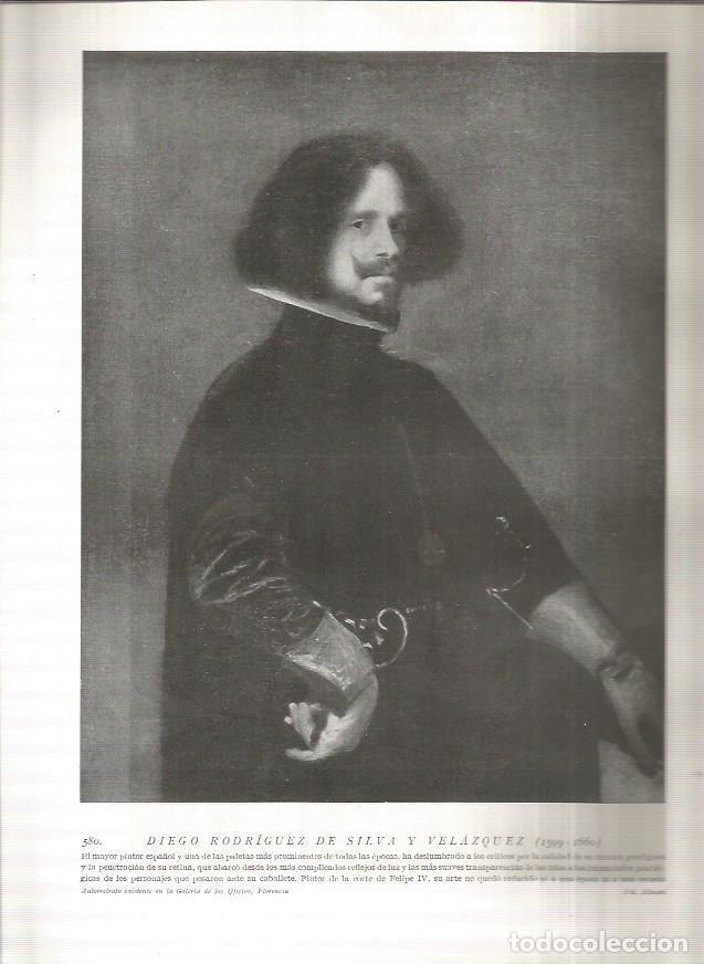 Otros art&iacute;culos de coleccionismo en papel: LAMINA 19079: Diego Rodriguez de Silva y Velazquez - Varios
