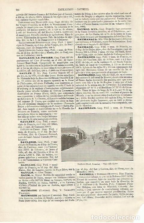 Otros art&iacute;culos de coleccionismo en papel: LAMINA ESPASA 12411: Calle tipica de Saulzoir Francia - Varios