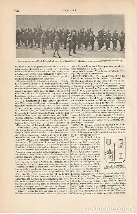Otros art&iacute;culos de coleccionismo en papel: LAMINA ESPASA 4592: Seccion de una compa&ntilde;ia de infanteria alemana - Varios Autores