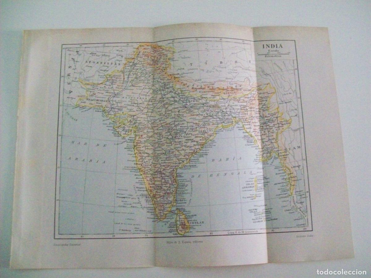 Otros art&iacute;culos de coleccionismo en papel: LAMINA ESPASA 4563: Mapa de la India - Varios Autores