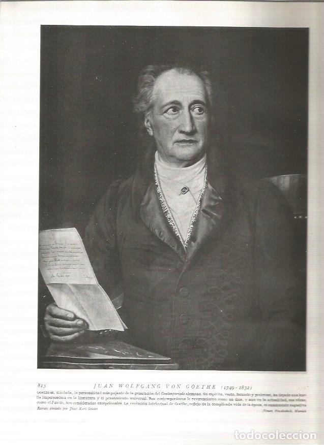 Otros art&iacute;culos de coleccionismo en papel: LAMINA 19175: Goethe - Varios