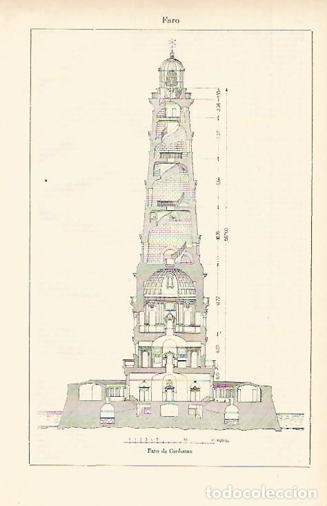 Otros art&iacute;culos de coleccionismo en papel: LAMINA ESPASA 2437: Faro de Cordouan - Varios Autores