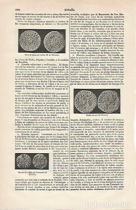 Otros art&iacute;culos de coleccionismo en papel: LAMINA ESPASA 20017:Gros de Carlos II de Navarra - Varios
