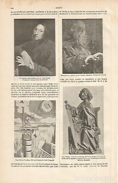 Otros art&iacute;culos de coleccionismo en papel: LAMINA ESPASA 2598: Imagenes de San Simon - Varios Autores
