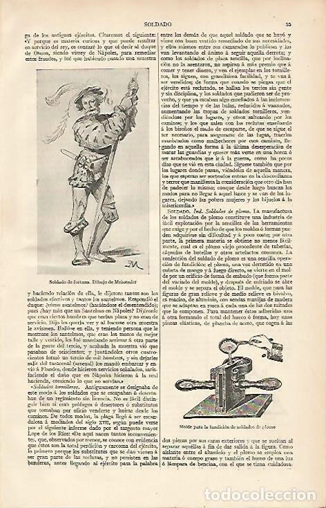 Otros art&iacute;culos de coleccionismo en papel: LAMINA ESPASA 7542: Soldado de fortuna por Meissonier - Varios