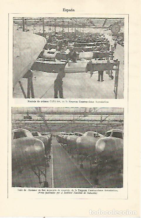 Otros art&iacute;culos de coleccionismo en papel: LAMINA ESPASA 22040: Empresa Construcciones Aeronauticas - Varios