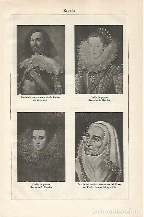 Otros art&iacute;culos de coleccionismo en papel: LAMINA ESPASA 20067: Cuellos de puntas - Varios