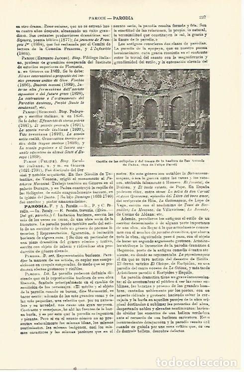 Otros art&iacute;culos de coleccionismo en papel: LAMINA ESPASA 23369: Capilla de Padua - Varios