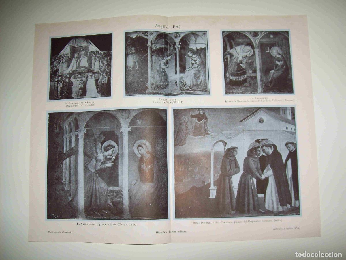 Otros art&iacute;culos de coleccionismo en papel: LAMINA ESPASA 23786: Obras de Fra Angelico - Varios