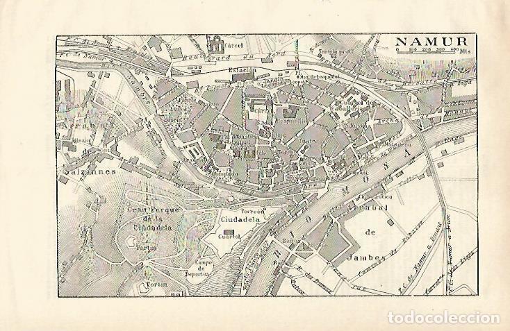 Otros art&iacute;culos de coleccionismo en papel: LAMINA ESPASA 24637: Plano de Namur - Varios