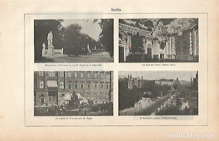 Otros art&iacute;culos de coleccionismo en papel: LAMINA ESPASA 25172: Edificios de Berlin - Varios