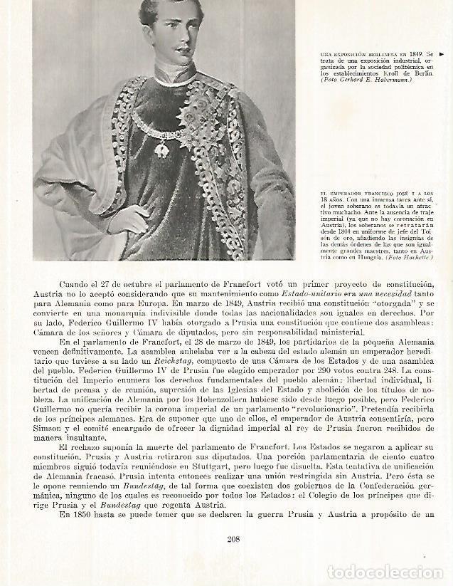 Otros art&iacute;culos de coleccionismo en papel: LAMINA 9973: Francisco Jose I de Austria a los 18 a&ntilde;os - Andre Maurois