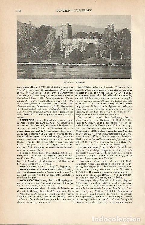 Otros art&iacute;culos de coleccionismo en papel: LAMINA ESPASA 3175: Catedral de Dunkeld Escocia - Varios Autores
