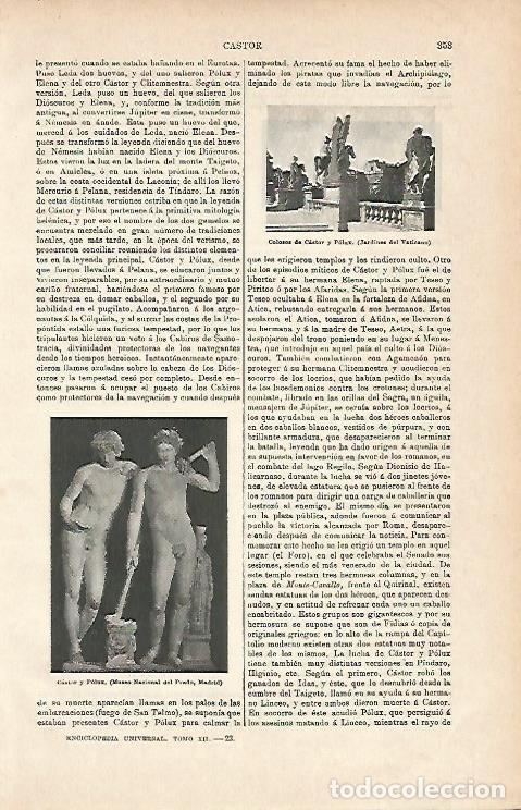 Otros art&iacute;culos de coleccionismo en papel: LAMINA ESPASA 3031: Castor y Polux - Varios Autores