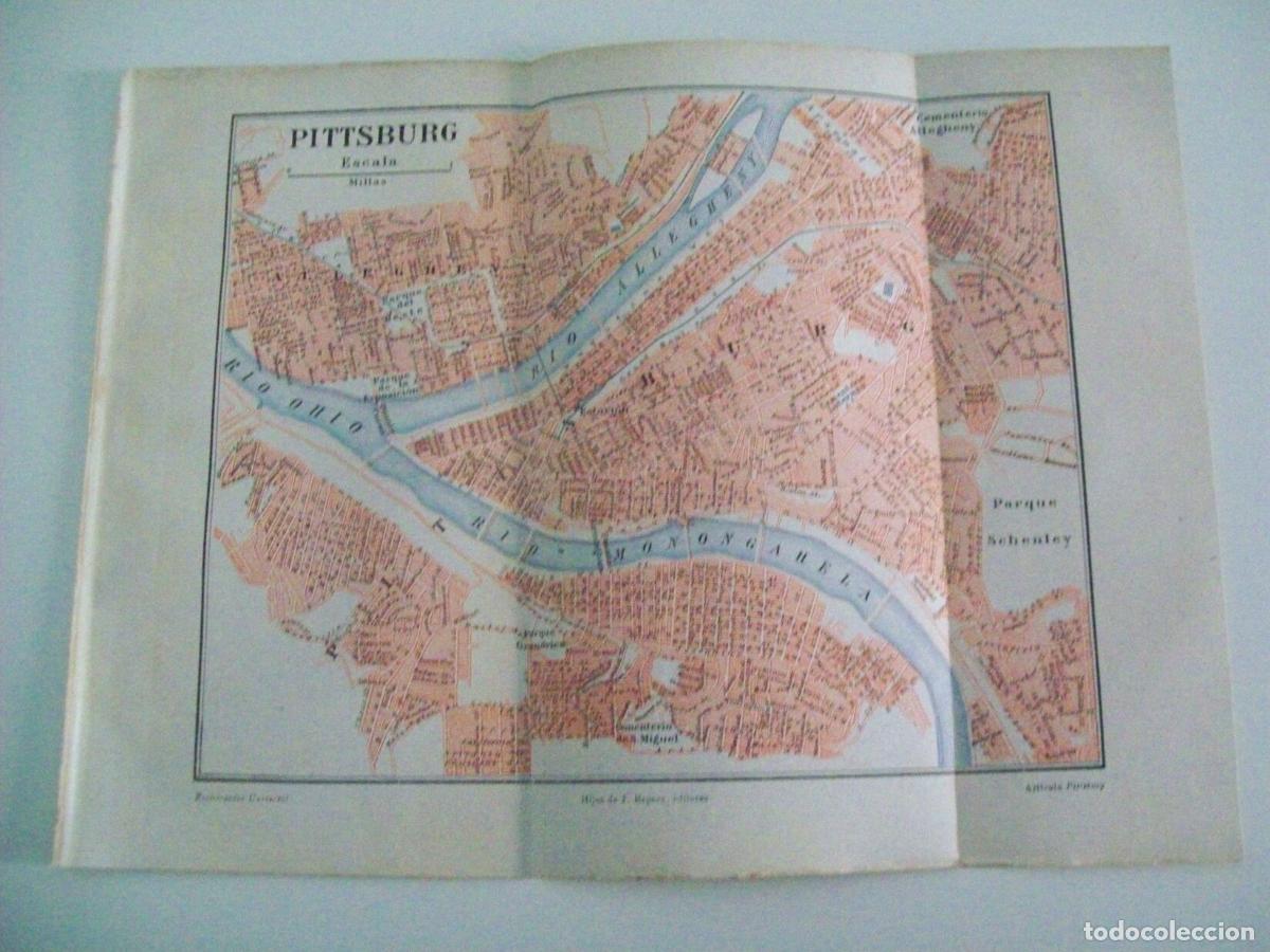 Otros art&iacute;culos de coleccionismo en papel: LAMINA ESPASA 3257: Plano de Pittsburg Estados Unidos - Varios Autores