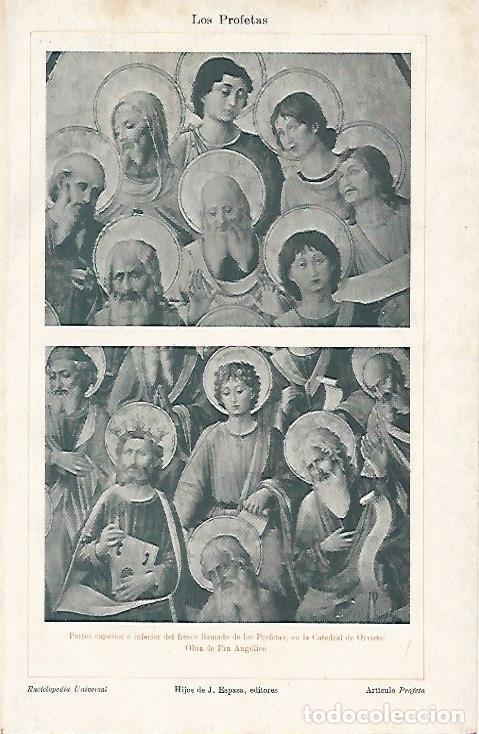 Otros art&iacute;culos de coleccionismo en papel: LAMINA ESPASA 3651: Fresco de los Profetas de la Catedral de Orvieto Italia - Varios Autores