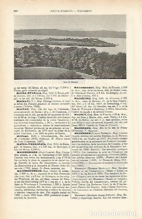 Otros art&iacute;culos de coleccionismo en papel: LAMINA ESPASA 3897: Isla de Mainau - Varios Autores