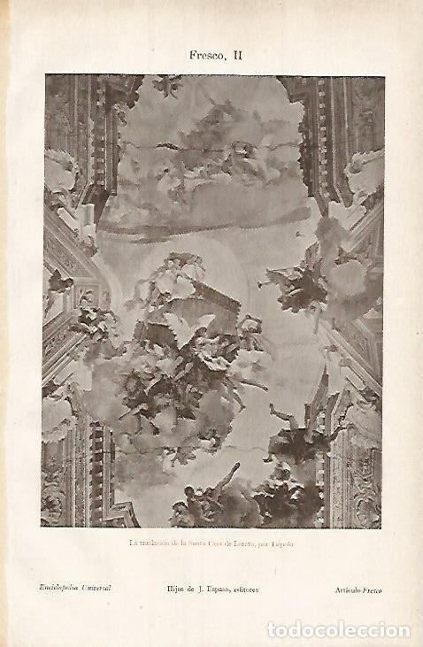 Otros art&iacute;culos de coleccionismo en papel: LAMINA ESPASA 3517: La traslacion de la Santa Casa de Loreto freeesco de Tiepolo - Varios Autores