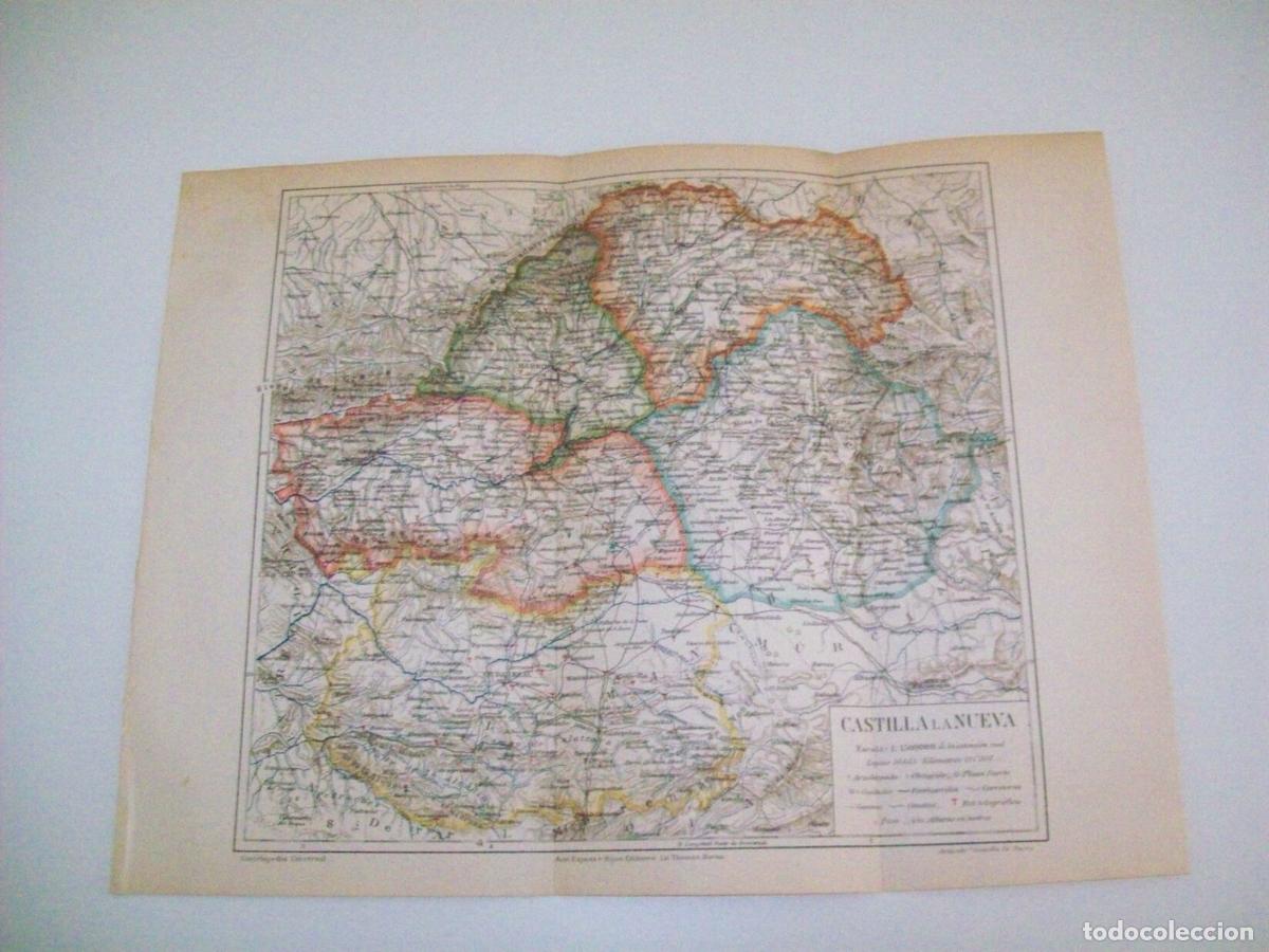 Otros art&iacute;culos de coleccionismo en papel: LAMINA ESPASA 3037: Mapa de Castilla la Nueva - Varios Autores
