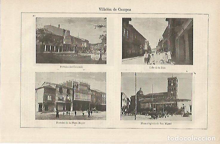 Otros art&iacute;culos de coleccionismo en papel: LAMINA DE ESPASA 305: Vistas de Villalon de Campos I - Varios autores