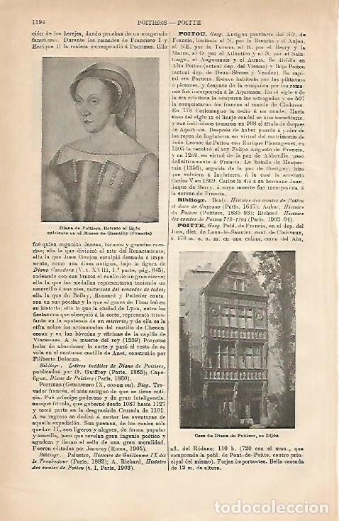 Otros art&iacute;culos de coleccionismo en papel: LAMINA ESPASA 3332: Retrato de Diana de Poitiers - Varios Autores