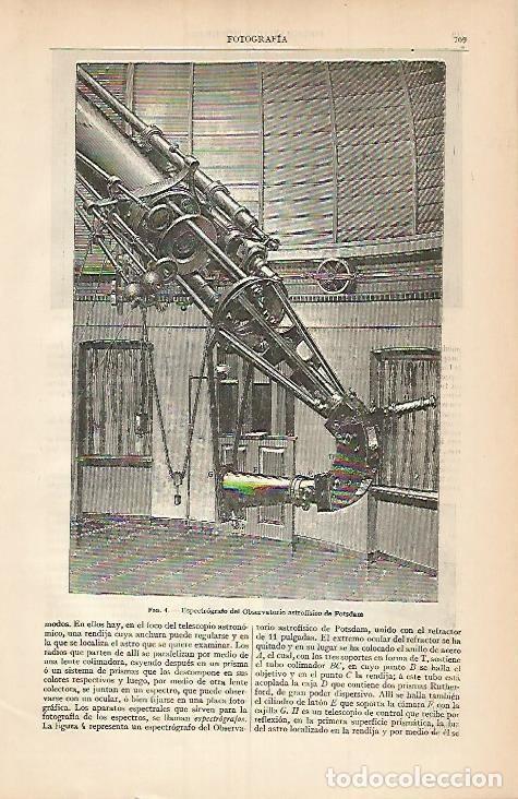 Otros art&iacute;culos de coleccionismo en papel: LAMINA ESPASA 3448: Espectografo del Observatorio Astrofisico de Postdam - Varios Autores