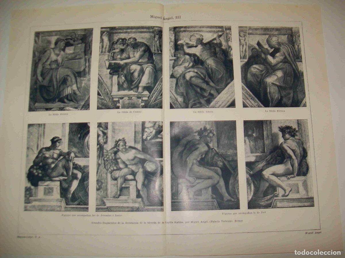 Otros art&iacute;culos de coleccionismo en papel: LAMINA ESPASA 23959: Fragmentos de la boveda de la Capilla Sixtina - Varios