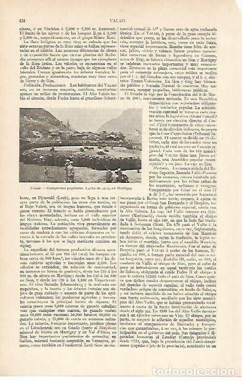 Otros art&iacute;culos de coleccionismo en papel: LAMINA ESPASA 4685: Lucha de vacas en MartignyFrancia - Varios Autores
