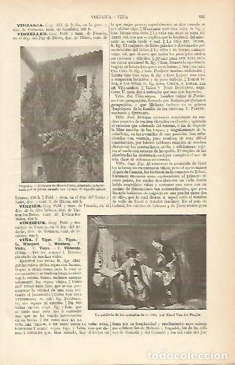 Otros art&iacute;culos de coleccionismo en papel: LAMINA ESPASA 4072: El laurel de Verdaguer en Vinyoles Barcelona - Varios Autores