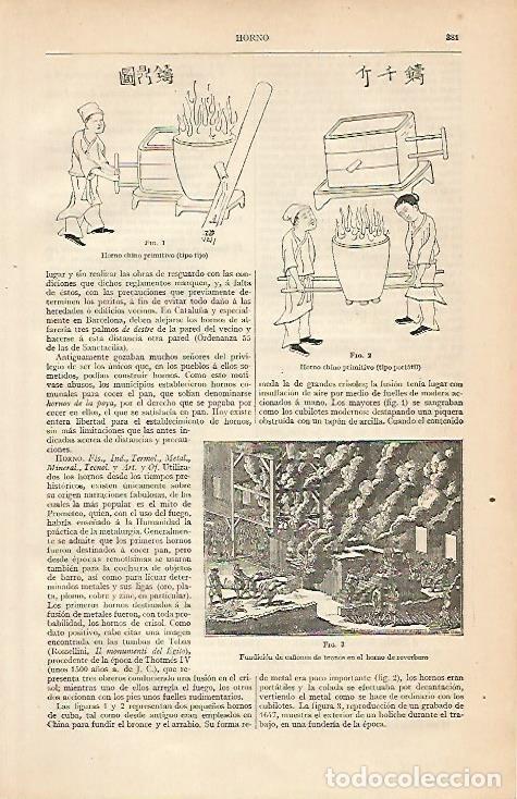 Otros art&iacute;culos de coleccionismo en papel: LAMINA ESPASA 4452: Horno chino primitivo - Varios Autores