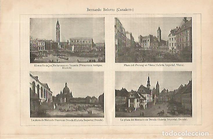 Otros art&iacute;culos de coleccionismo en papel: LAMINA ESPASA 4204: Obras de Canaletto - Varios Autores