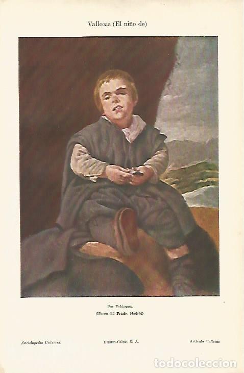 Otros art&iacute;culos de coleccionismo en papel: LAMINA ESPASA 4814: El ni&ntilde;o de Vallecas por Velazquez - Varios Autores