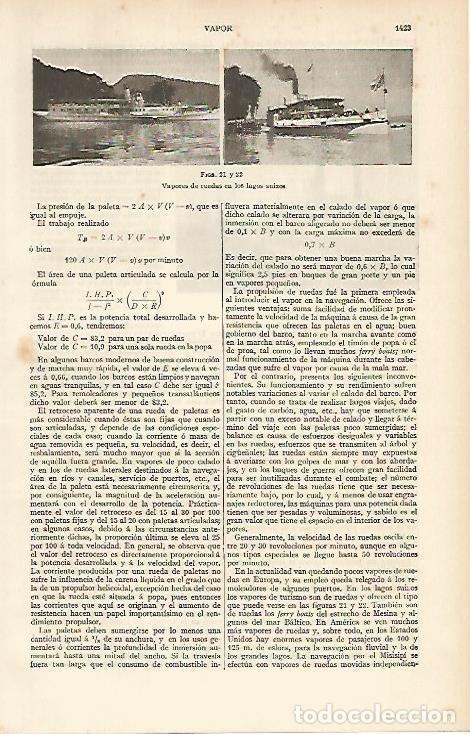 Otros art&iacute;culos de coleccionismo en papel: LAMINA ESPASA 4869: Vapores de ruedas - Varios Autores
