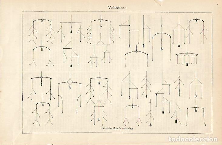 Otros art&iacute;culos de coleccionismo en papel: LAMINA ESPASA 4168: Tipos de Volantines - Varios Autores